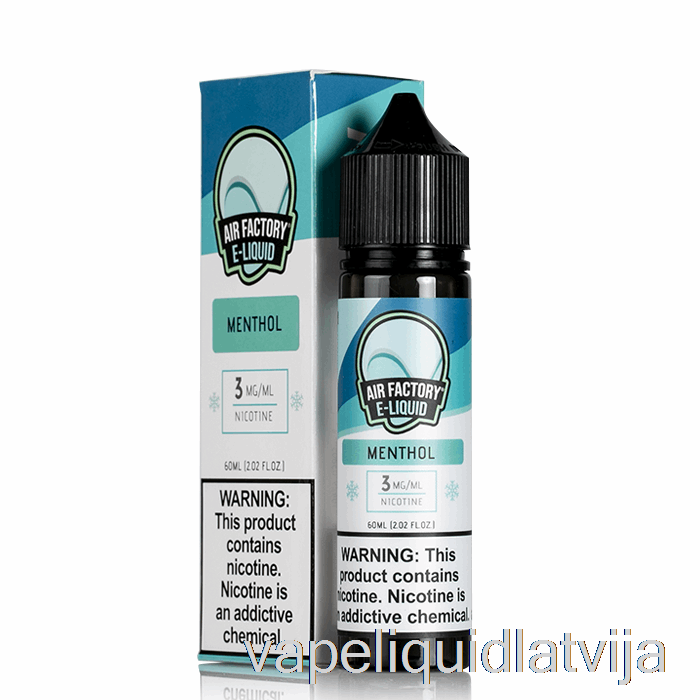 Mentols - Gaisa Rūpnīcas E-šķidrums - 60ml 3mg Vape šķidrums